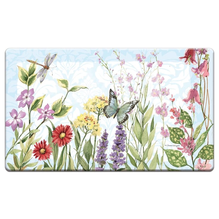 Decorative Anti-Fatigue Memory Foam Mats 30" x 20" - Herb Garden - 30" x 20"