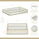 preview thumbnail 3 of 15, Veldra Gold Rectangular Fluted Glass Tray