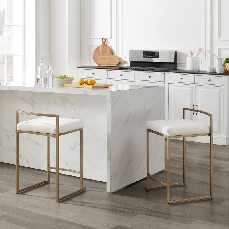 Crosley Harlowe 2Pc Counter Stool Set - 18.75"d x 17.5"W x 28"h