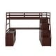 preview thumbnail 25 of 43, Twin Size Loft Bed with 7 Drawers 2 Shelves and Desk