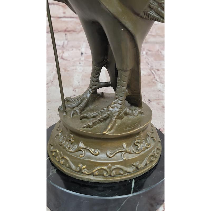 Dapper Rooster Gentleman Bronze Statue – Victorian Style