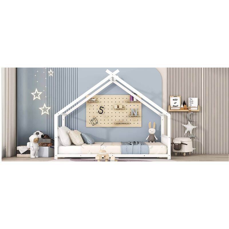 Metal House Bed for Bedroom