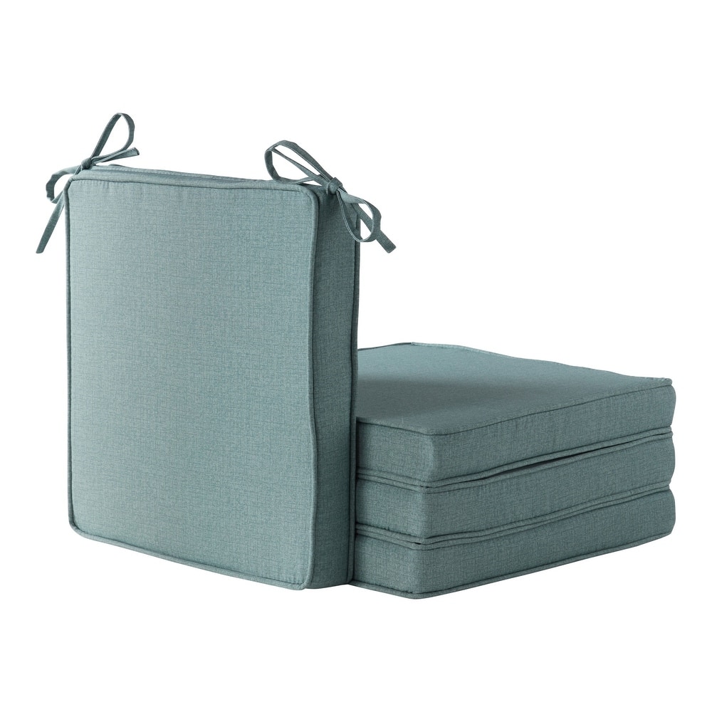 Greendale Home Fashions 18-Inch Square Outdoor Chair Pad (4-Pack)