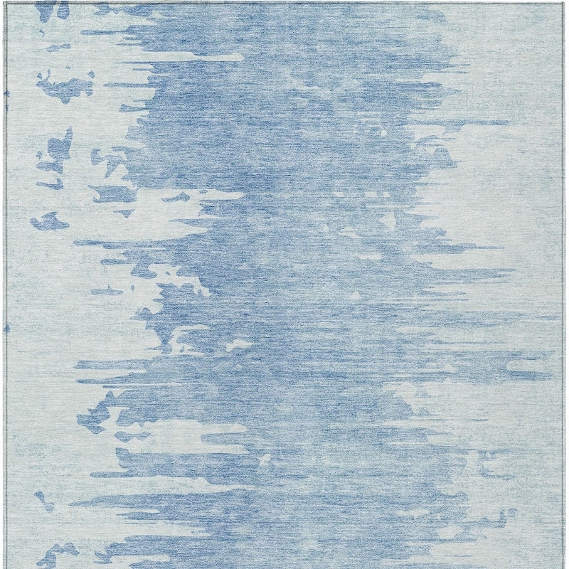 HomeRoots Abstract Transitional Rectangle Outdoor Rug