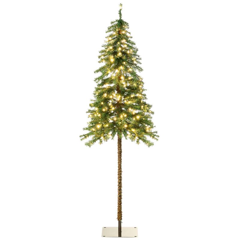 6FT Pre-Lit Artificial Christmas Tree with LED Lights and Multiple Light Modes