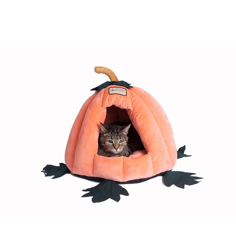 Cat Bed PumpkIn Shape - 20"(L) x 20"(W) x 16"(H)