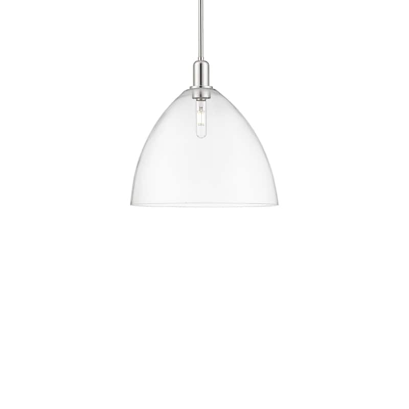 Innovations Lighting 716-1S-18-16 Bristol Pendant Bristol 16" Wide - Polished Nickel / Clear