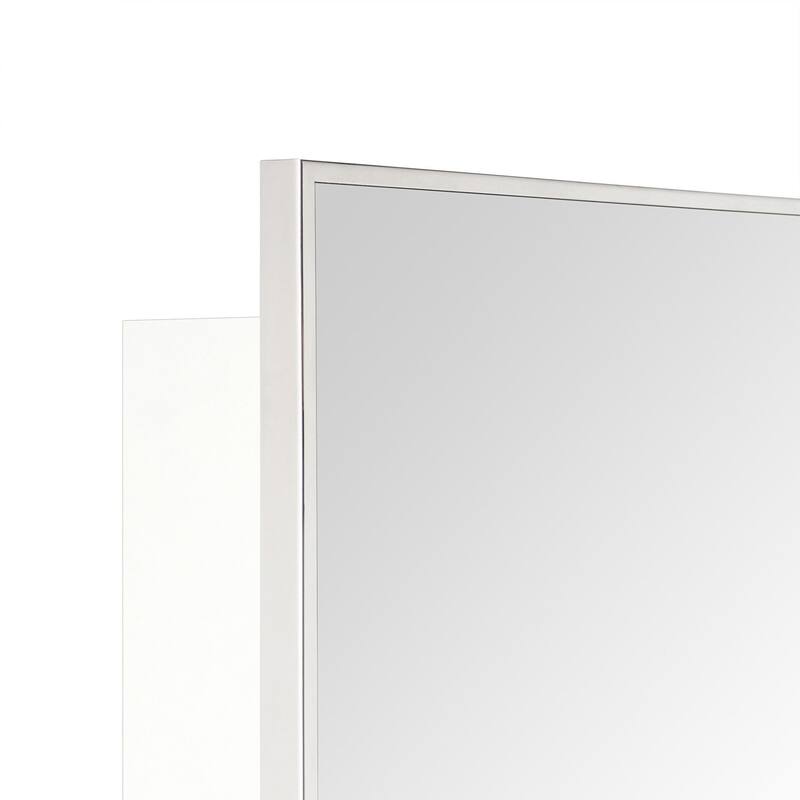 TEHOME Velin Recessed and Surface Mount Bathroom Medicine Cabinet with Mirror Square Cornered Metal Framed Rounded Rectangle