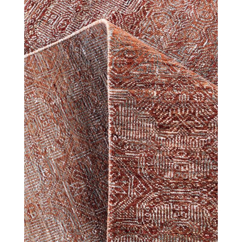 Gabbeh One-of-a-Kind Handmade Area Rug, Red - 9' 0" x 12' 1"