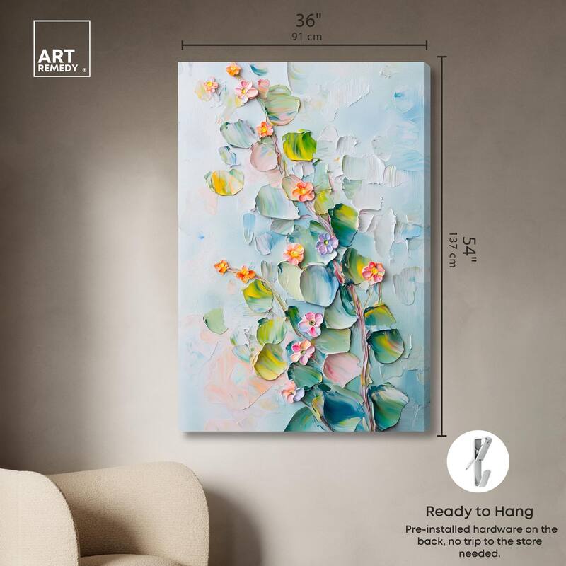 Textured Tendrils I Canvas by Art Remedy, Gallery Wrapped