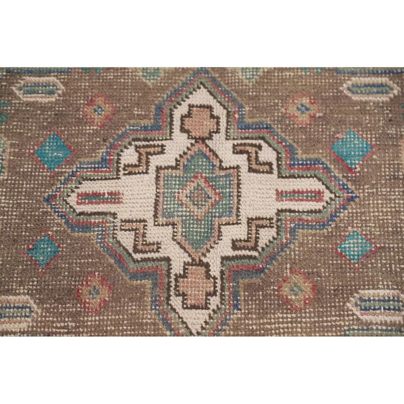 Distressed Tabriz Persian Antique Rug Home Décor Handmade Wool Carpet - 6'6" x 9'8"