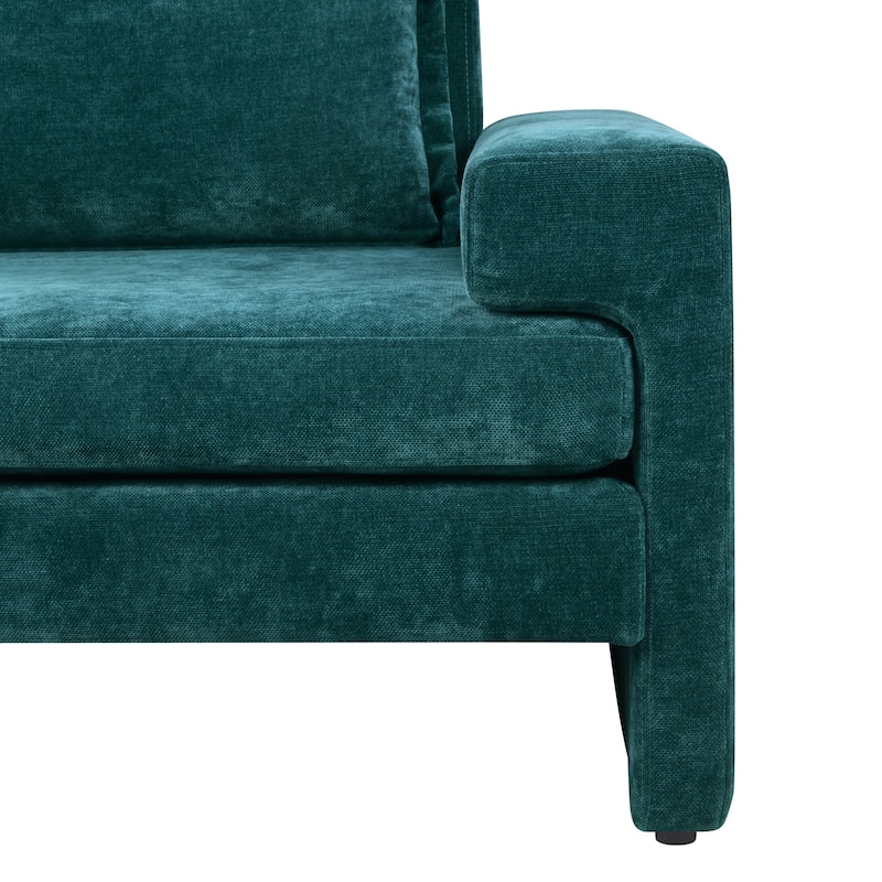 Christopher Knight Home - Wynter Oversized Chenille Upholstered Armchair with Wide Armrests and Thick Cushion
