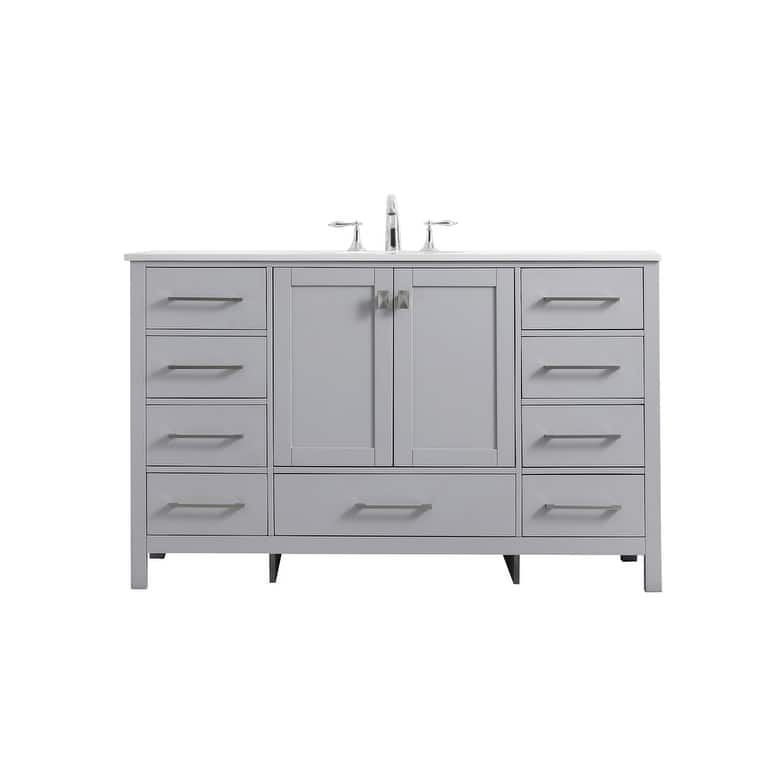 Elegant Lighting VF18854 Irene 54" Free Standing Single Basin Vanity