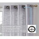 preview thumbnail 52 of 62, HLC.me Madison Faux Linen Textured Sheer Privacy Sun Light Filtering Window Grommet Thick Curtains Panels, Set of 2