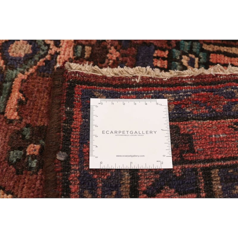 ECARPETGALLERY Hand-knotted Anadol Dark Red Wool Rug - 3'5 x 9'10