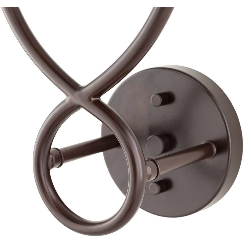 Loryn Classic Bronze 2-light Wall Sconce - 18.25"H x 13"W x 6.75"D