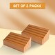 preview thumbnail 5 of 3, GSE™ Set of 2 Wooden Playing Card Holders, 6" Card Game Trays/Racks Organizer Set for Kids Seniors Adults