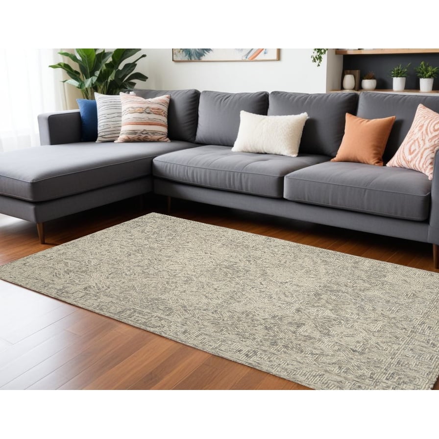 Dunuc Power Loomed Geometric Abstract Modern Soft Area Rug By HomeRoots