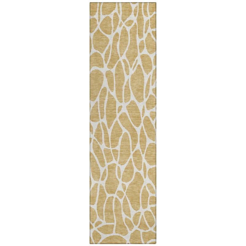 Machine Washable Indoor/ Outdoor Modern Chantille Rug
