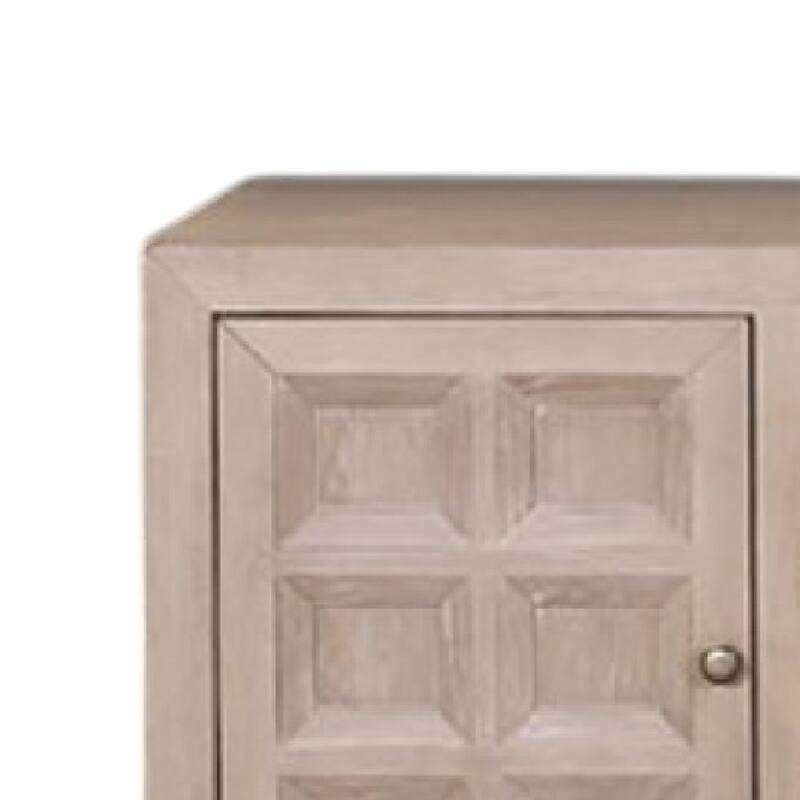Kizie TV Stand Console, Storage Cabinets, Tawny Brown Wood, 72 Inch