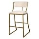 preview thumbnail 10 of 12, New Ridge Home Goods Mina Metal Modern Upholstered Bar Stool
