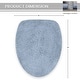 preview thumbnail 114 of 189, Home Weavers Waterford Collection Cotton Toilet Lid Rug | Elastic Fit | Fit Most Standard Toilet Lid | 18"x18"