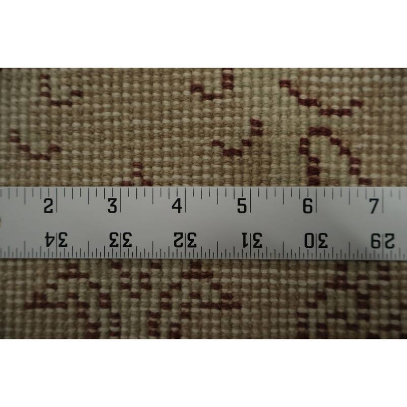 Hand Knotted Oriental 100% Wool Carpet Transitional Floral Beige & Ivories Anatolian Area Rug - 6' 8'' X 3' 9''