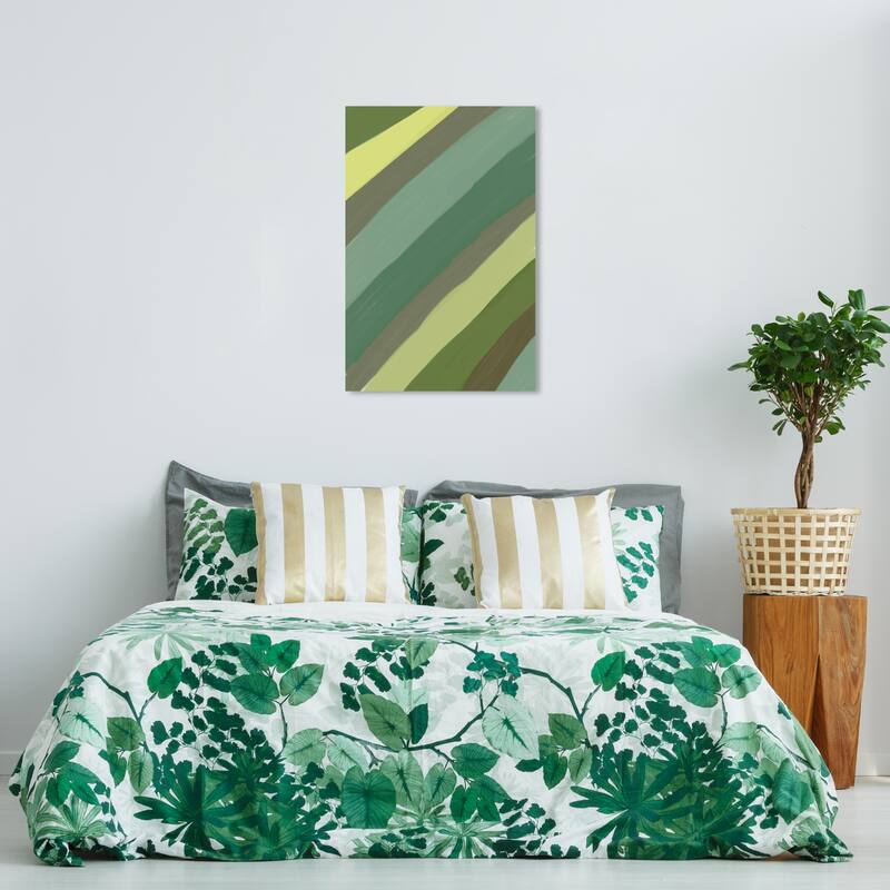 Wynwood Studio Canvas Abstract Ecological Pattern Green and Army Green Modern & Contemporary Wall Art Canvas Print - 36 x 24