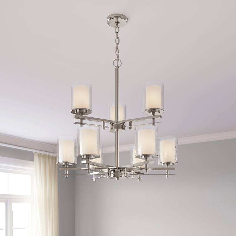 Millennium Lighting Huderson 9 Light Metal Chandelier Ceiling Fixture