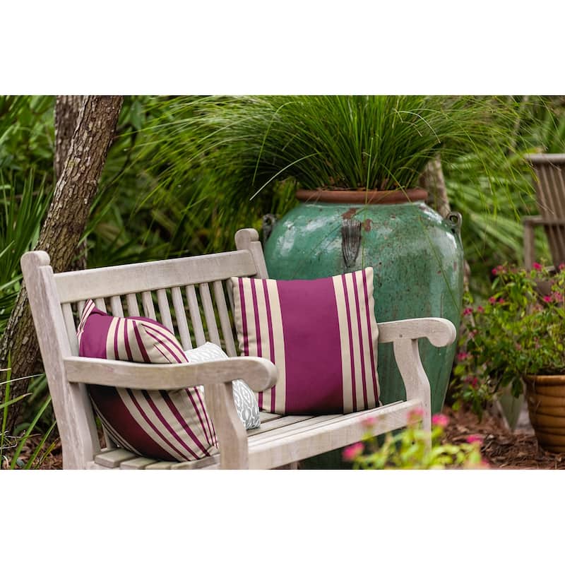 Stripe Indoor/Outdoor Throw Pillow
