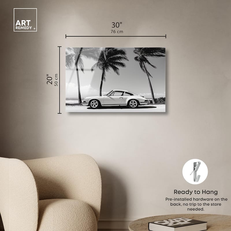 Analog Vintage Car Acrylic by Art Remedy, Ready to Hang