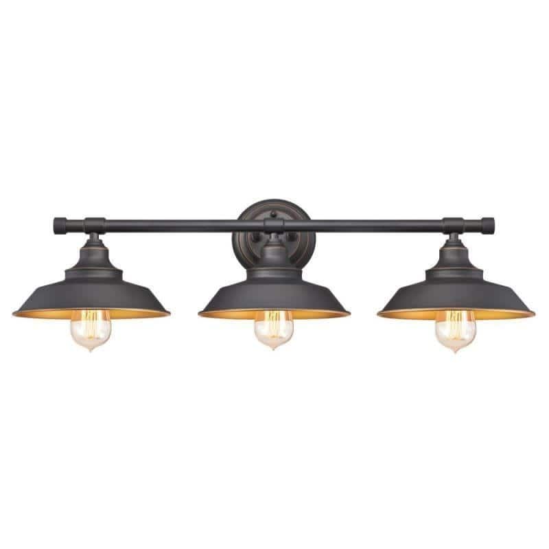 Roseto Red Deer 3 Light 29" Wide Vanity Light - Oil Rubbed Bronze
