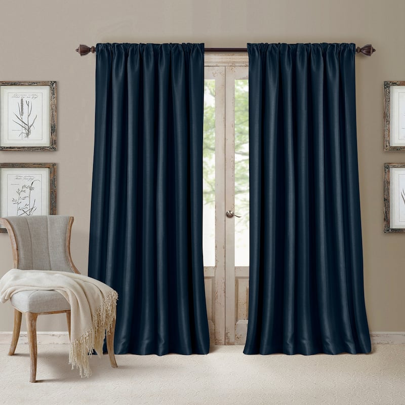 All Seasons Blackout Window Curtain (Single Panel) - 52"x95" - Navy