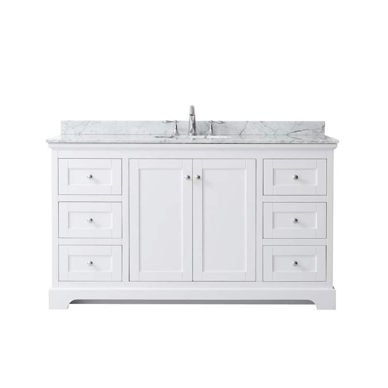 Wyndham Collection Avery 60" Free Standing Single Basin Vanity Set