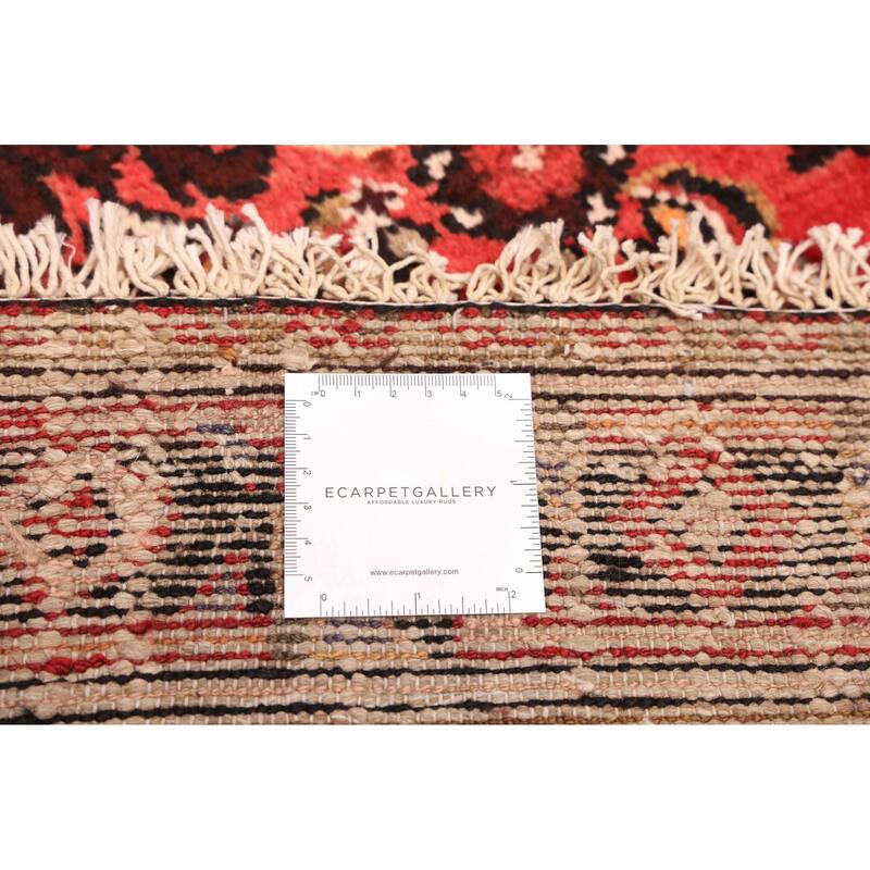 ECARPETGALLERY Hand-knotted Andelz Red Wool Rug - 3'4 x 10'6