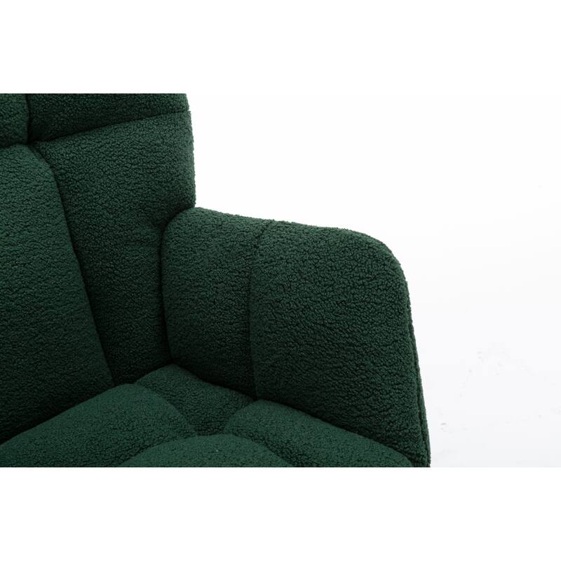 31.5" High Back Buttons Tufted Rocking Chair