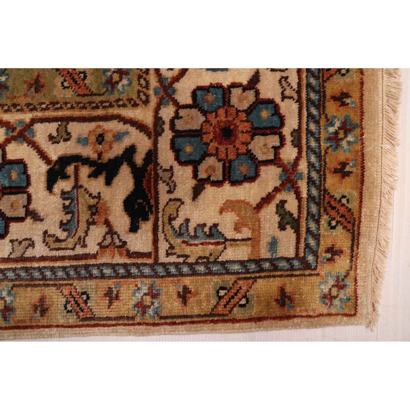 ECARPETGALLERY Hand-knotted Jules Sultane Ivory Wool Rug - 8'0 x 9'11