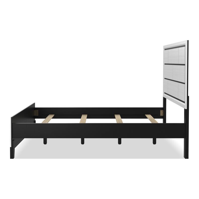 Furniture of America Lante Modern Two-Tone Design Panel Bed
