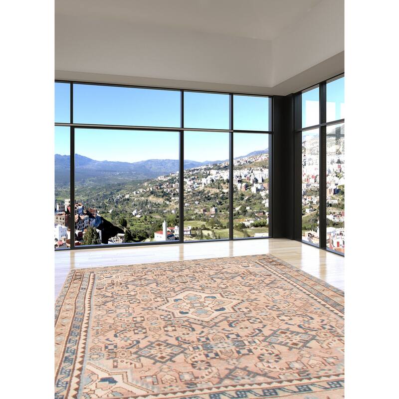 ECARPETGALLERY Hand-knotted Antalya Vintage Beige Wool Rug - 3'9 x 4'11