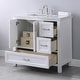 preview thumbnail 51 of 116, Altair Isla Single Bathroom Vanity Set and Aosta White Countertop without Mirror