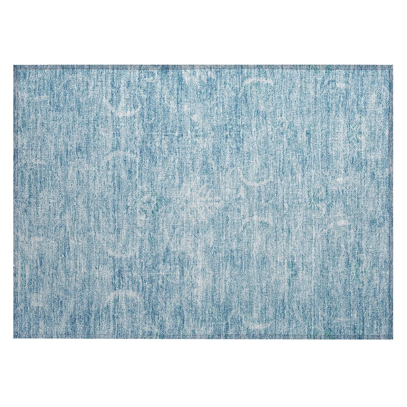 Machine Washable Indoor/ Outdoor Boho Traditional Chantille Rug