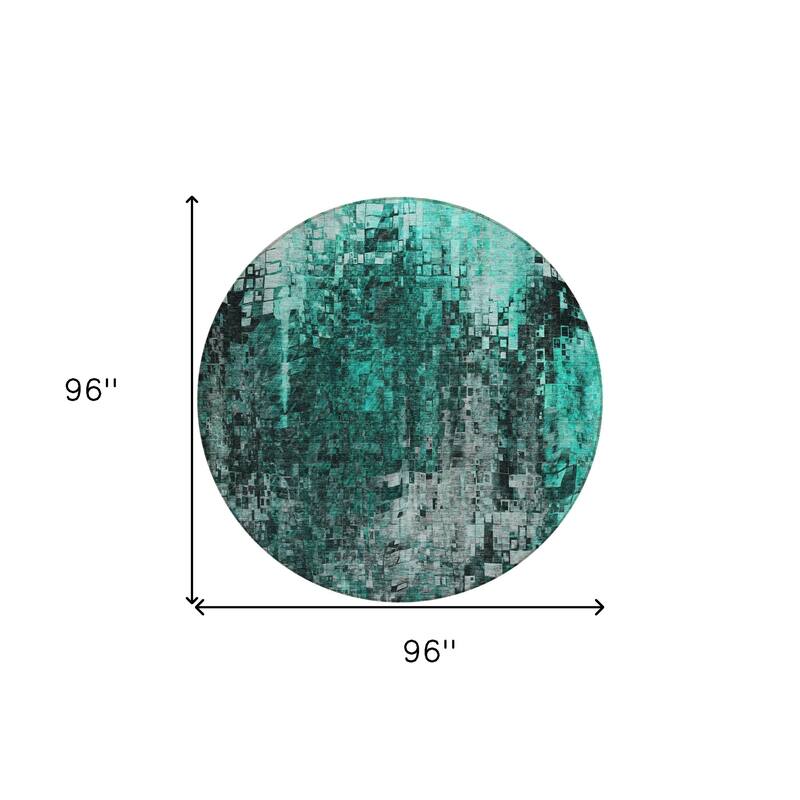 HomeRoots Abstract Transitional Rectangle Outdoor Rug