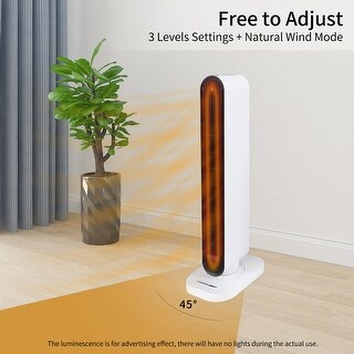 1500 Watt 32" Full Room Tower Space Heater with Remote 4 Heat Mode Settings