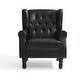 preview thumbnail 7 of 27, Set of 2 Vegan Leather Upholstered Button Tufted Accent Chair