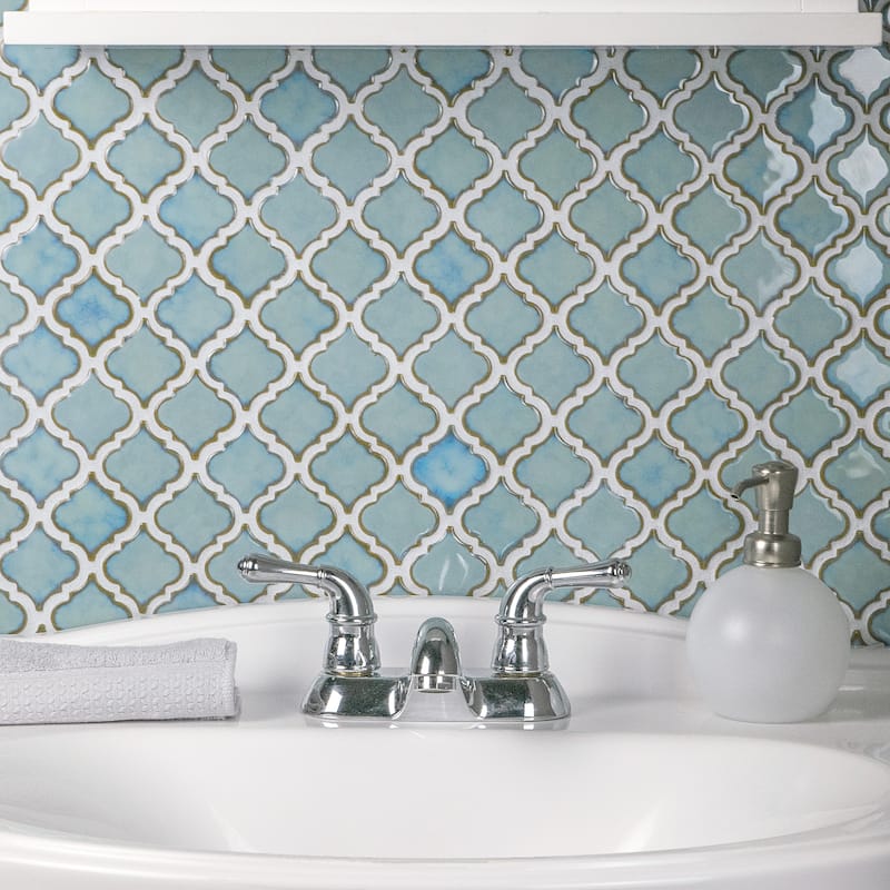 Merola Tile Hudson Tangier Marine 12-3/8" x 12-3/8" Porcelain Floor and Wall Tile