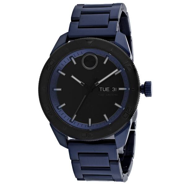 Shop Movado Men S Black Dial Watch 3600607 Overstock 30823092