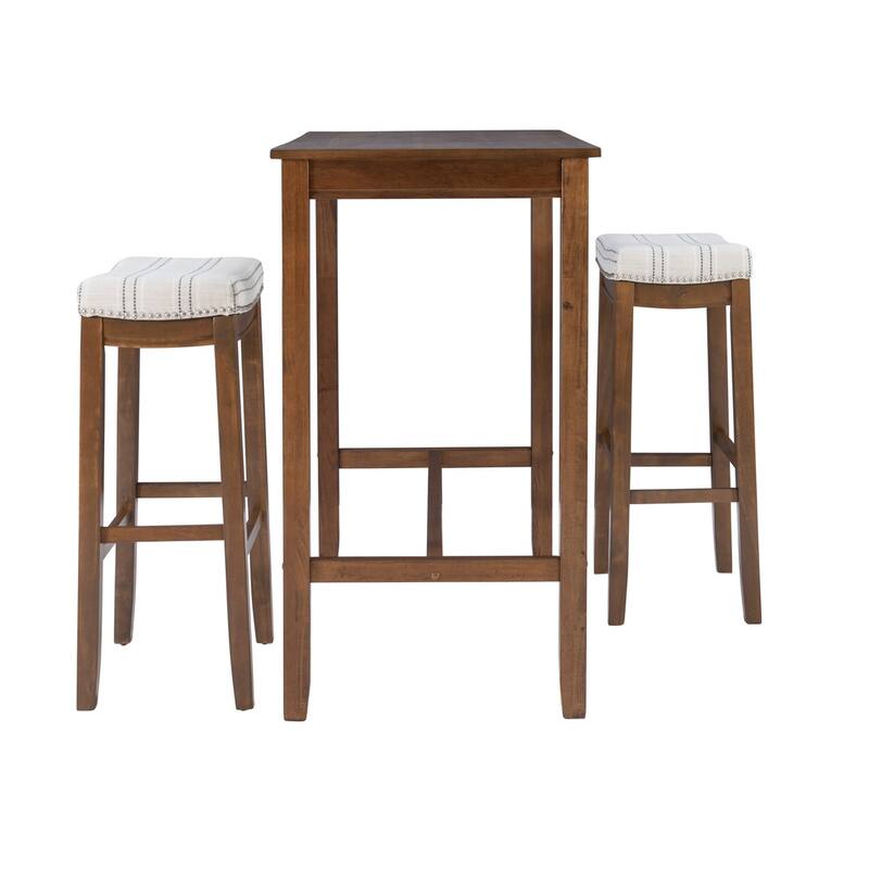 Linon Bridgeport 3-Piece Bar Dining Set