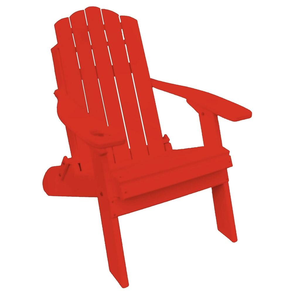 Country Classics Collection Poly Lumber Folding Adirondack Chair