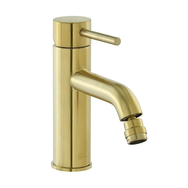 Dieppe Bidet Faucet In Brushed Gold - 17.32" x 12.6" 17.52"