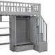 preview thumbnail 17 of 52, Twin Loft Bed with Desk, Drawers & Bookshelf - Playhouse Design, Grey